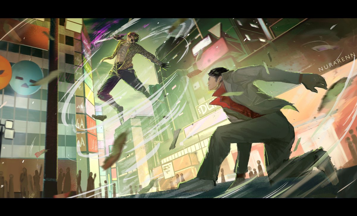 nurarenn_'s tweet photo. Kiryu vs Majima
#龍が如く https://t.co/e7hGkbJfWL