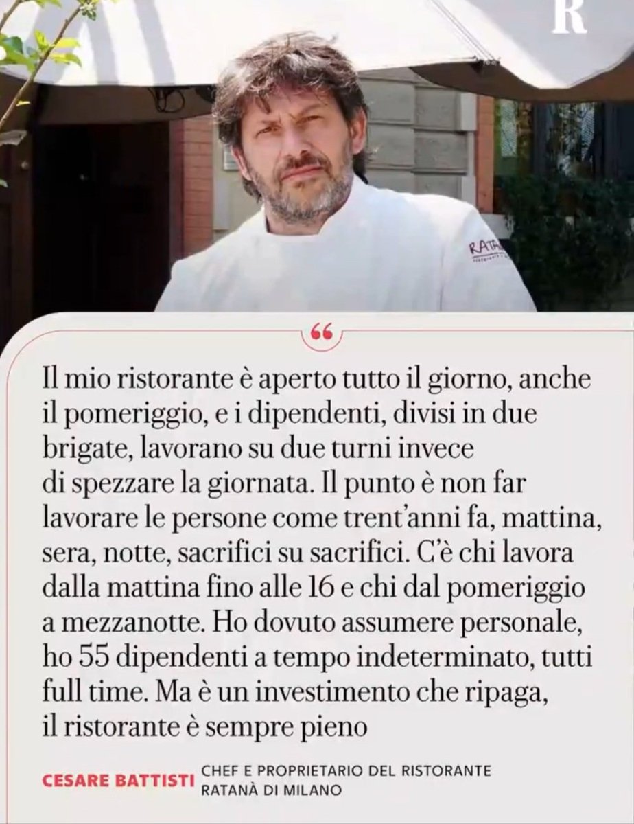 DeerEwan's tweet photo. Dividere la giornata in due turni di otto ore ed assumere i lavoratori a tempo indeterminato. Se va bene continui a fare il ristoratore, se va male chiudi. Molti ristoratori dovrebbero prenderlo ad esempio, anziché frignare e rompere i coglioni che non trovano personale. https://t.co/4czQWZfonI