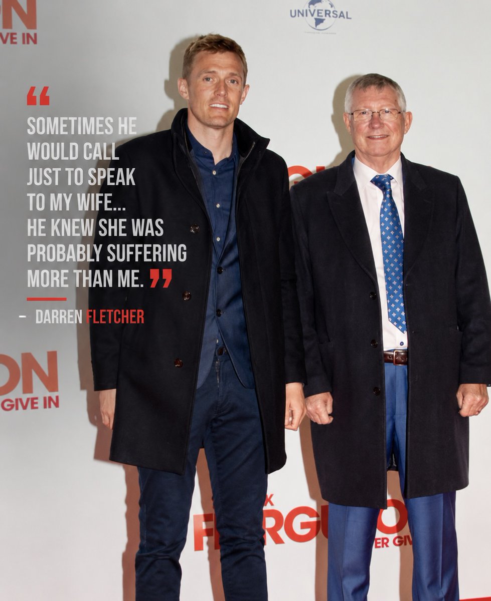 FTBL_Planet's tweet photo. When Darren Fletcher’s health began to deteriorate at Manchester United, almost nobody at the club knew what was really happening.

He was 27, Scotland captain and an established part of a United side competing for the biggest trophies in football.

But away from matches, Fletcher was suffering from ulcerative colitis and desperately trying to hide it from the people around him.

“I found it very difficult making up stories.”

“Reasons why I wasn’t at training, why I was looking ill, why I was rushing off to the bathroom.”

“Basically lying to people’s faces.”

The illness had first appeared years earlier, but by 2010 it had become much harder to control.

At its worst, Fletcher could need the toilet 30 times a day, while losing blood and becoming so weak that he was twice admitted to hospital and put on an IV drip.

Manchester United initially described his absences publicly as a virus to protect his privacy.

Fletcher tried medication and kept attempting to play through it, but eventually football became the least of the things he was losing.

“I couldn’t leave the house.”

“Simple stuff, like taking my kids to the park, going for a meal with my wife.”

“The nature of the illness meant I just couldn’t do it.”

In December 2011, United finally announced that Fletcher was suffering from ulcerative colitis and would be taking an extended break from football.

“Everyone was telling me to forget about football.”

“My doctors, my wife, Sir Alex Ferguson.”

“They were telling me that football didn’t matter, and that I had to get well first.”

Ferguson gave Fletcher all the time he needed.

There was no pressure over when he would return and no pressure over his future at United.

He managed to return during the 2012/13 season, but the illness had not gone away.

After 13 appearances for club and country, his condition deteriorated again.

This time there was no avoiding surgery.

In January 2013, Fletcher began a series of three operations that would decide not only whether he could play football again, but what sort of normal life he would be able to have.

By May, everything came down to one of them.

“There was a day in May when we said, ‘This is it.’”

“Once I came out of that operation I would know whether it had worked or not.”

“If the operation was not a success there was no way I would be able to play football.”

“It was very emotional.”

“There was a lot of fear and anxiety.”

While Fletcher was going through that, Ferguson was preparing to leave Manchester United after 26 years as manager.

His final home match came against Swansea in May 2013.

Old Trafford was packed for Ferguson’s farewell, United had just won another league title and he stood on the pitch giving his final speech to the supporters.

He thanked the players.

He spoke about Paul Scholes retiring.

And before leaving the pitch for the final time as United manager, he made sure he mentioned one player who was not there.

“I’d like to wish Darren Fletcher a speedy comeback to our club.”

Fletcher’s operations worked.

He gradually began training again and on the 15th of December 2013, almost a year after his previous first-team appearance, he came off the bench against Aston Villa.

Back in the dressing room, his teammates applauded and sang for him.

But Fletcher never forgot the support he had received while there was still no guarantee he would ever get that moment.

Especially from Ferguson.

“I owe him everything in my career but he rose to a different level for me in the way he supported me through this.”

And Ferguson retiring did not stop it.

“Even after he retired he would still be on the phone, to see how my recovery was going.”

Sometimes Fletcher would not even be the person Ferguson wanted to speak to.

“Sometimes he would call just to speak to my wife.”

“He knew she was probably suffering more than me.”

“It was killing her seeing me, knowing I wasn’t the same person because I was ill.”

“He’d be on the phone to her for half an hour.”

“We are very grateful to him for that.”
#football