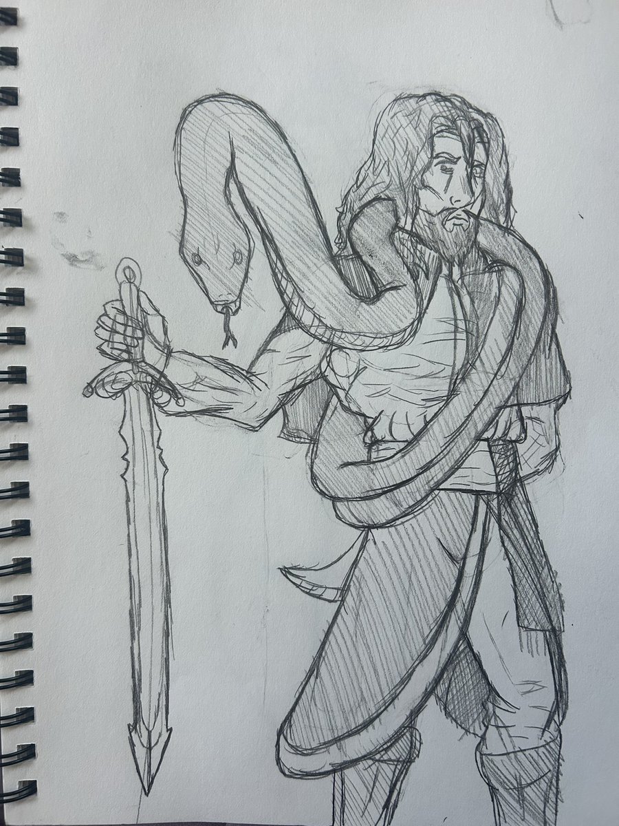 WolfMan_NSFW's tweet photo. Here my take on Praetor Rykard before being devoured by the God Eating Serpent https://t.co/2rITSZ106u