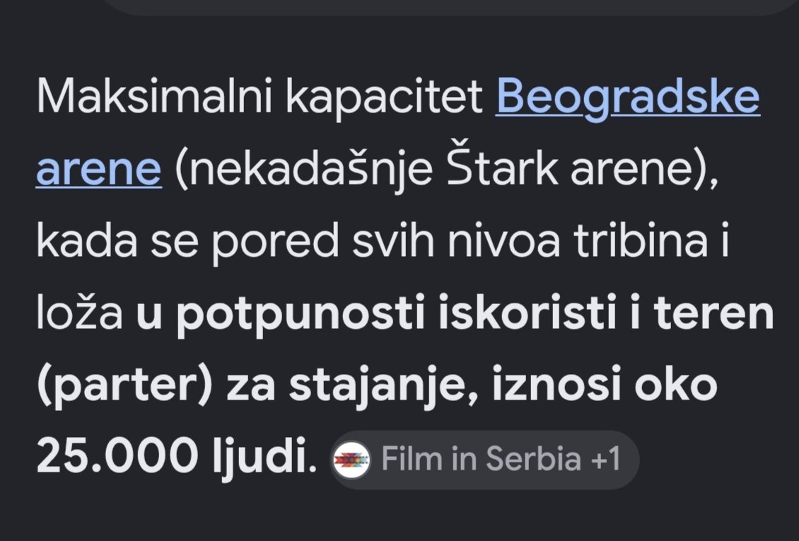 MilosUra's tweet photo. @Jedna_Srbija @avucic Pa ne bi moglo da dobaci do 70 hiljada sve da jedni drugima sede na glavu. https://t.co/ON7GF9ij3s
