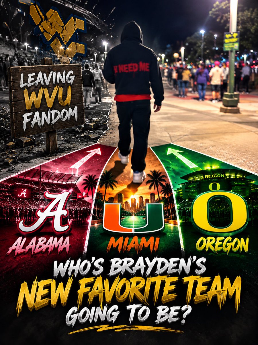 br4ydendottedU's tweet photo. @WVUfootball yeah i’m out✌️ https://t.co/yjVE863tJ7