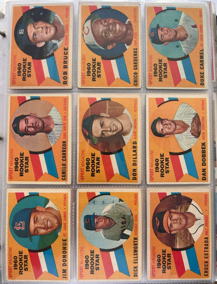 Cardbizon's tweet photo. Page 15 continues the 1960 all-stars. https://t.co/UrcyzLjaSc