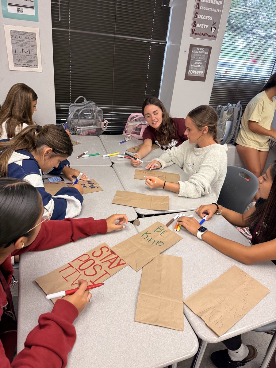Coach_MacCFISD's tweet photo. @CyFairALC and @cw_athletics doing Community Service work for @KidsMealsInc Friendly competition won by @CyFair_BFND with over 2,917 bags made. 
It warms my ❤️ to see the work our athletes do.
@CFISDAthletics @uiltexas https://t.co/jZZBXnl6AX