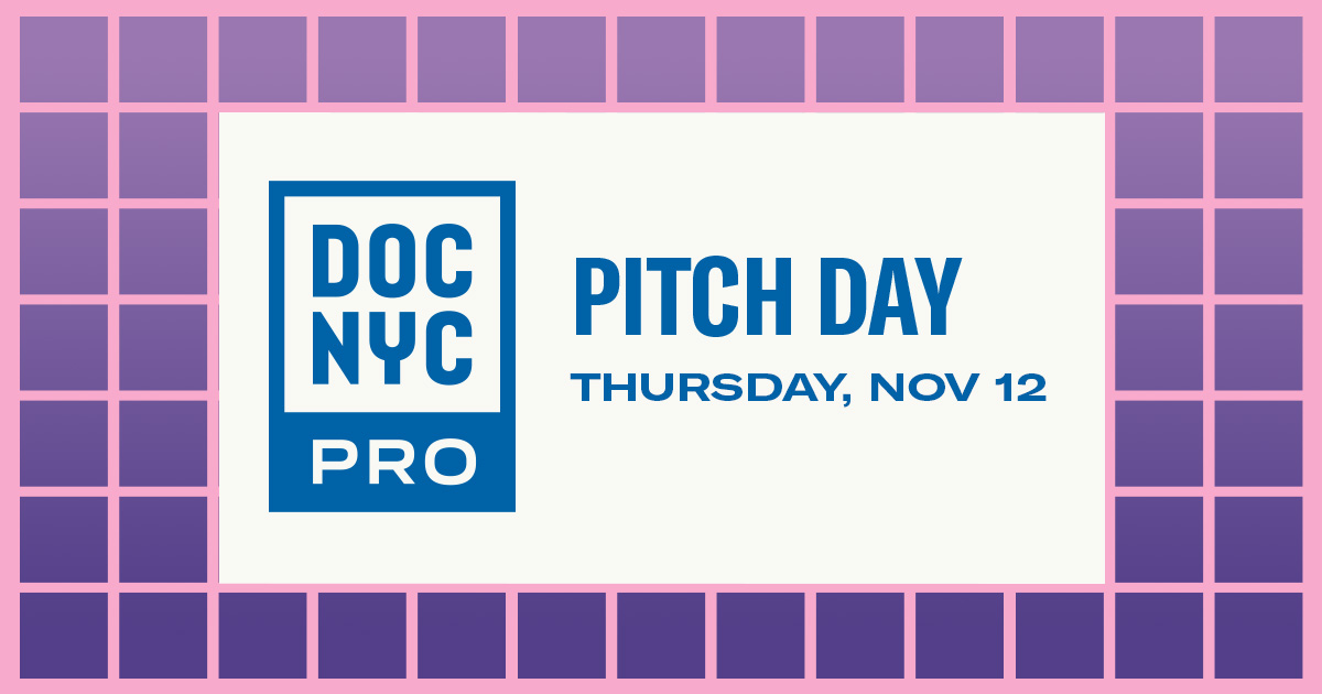 DOCNYCfest's tweet photo. DOC NYC PRO kicks off on Nov 12 with Pitch Day!  
Filmmakers pitch works-in-progress and compete for $30K awards from@outlierfilmfund, plus prizes from @GiganticStudios, @Sony, @thinkTANKphoto &amp; Blackmagic.

Get your tickets: https://t.co/04xeQfHJ71 https://t.co/VpMUtIsSuX