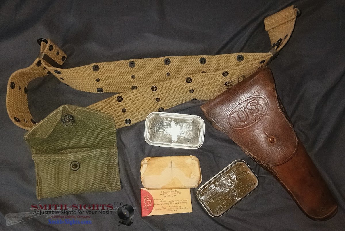 SmithSights's tweet photo. 👉1911 Collectors and War Reenactors: Check this out! M1917 Holster, Belt, Carlisle Bandage and Sulfa Powder Package
https://t.co/f7gldFPs33 https://t.co/eC9bE0W58W