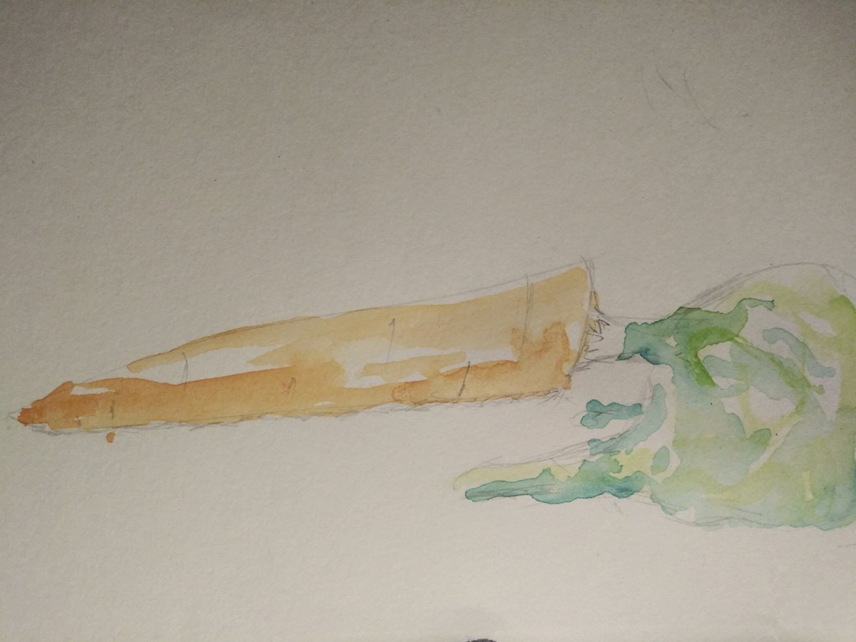 marczh68's tweet photo. I drew and painted a carrot. https://t.co/l10Jmb2JqO
