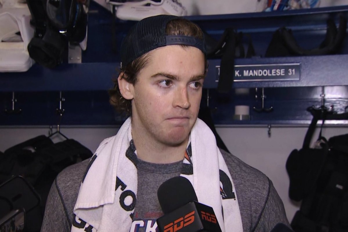 HabsOnReddit's tweet photo. We’ve deleted the previous post on Jacob Fowler not making the Habs roster out of training camp. It was an incomplete quote from an article. 

Here is the full quote by Jacob Fowler yesterday from the clip: 

“I think I went through training camp like everybody. You want to make the team. Obviously, I wasn’t happy with the conversation we had. But I think part of being a pro is just playing where your feet are. I’m really lucky to have the group we have here and this staff (in Laval). So I’m happy to be here and be with this group.”