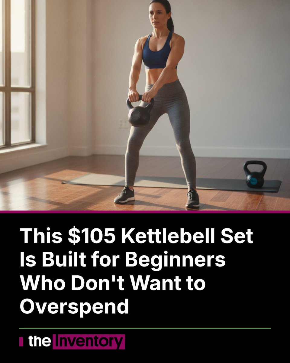 ItsTheInventory's tweet photo. This $105 Kettlebell Set Is Built for Beginners Who Don't Want to Overspend
Vinyl-coated and cement-filled, the BalanceFrom kettlebell set trades cast-iron density for apartment-friendly perks like quieter drops
https://t.co/Al2qjhlFc1
#BalanceFrom #HomeGym #KettlebellTraining https://t.co/0AWPVKVgaK