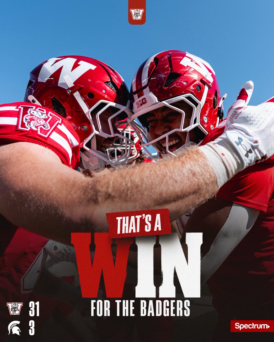 BadgerFootball's tweet photo. 𝗢𝗡, 𝙒𝙒𝙒𝙒𝗜𝗦𝗖𝗢𝗡𝗦𝗜𝗡! https://t.co/PAa2muXSBn