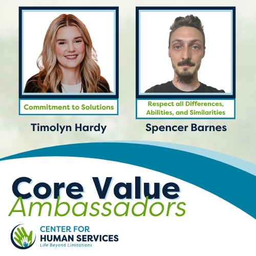 CHSMissouri's tweet photo. Each month, Center for Human Services - Recognition Committee celebrates a set of team members that are nominated by their peers for exemplifying one of our four core values! 🌟 

Congratulations, Stephanie, Michael, Timolyn, and Spencer for being our Core Value Ambassadors! 💚 https://t.co/AKpCDVSow9