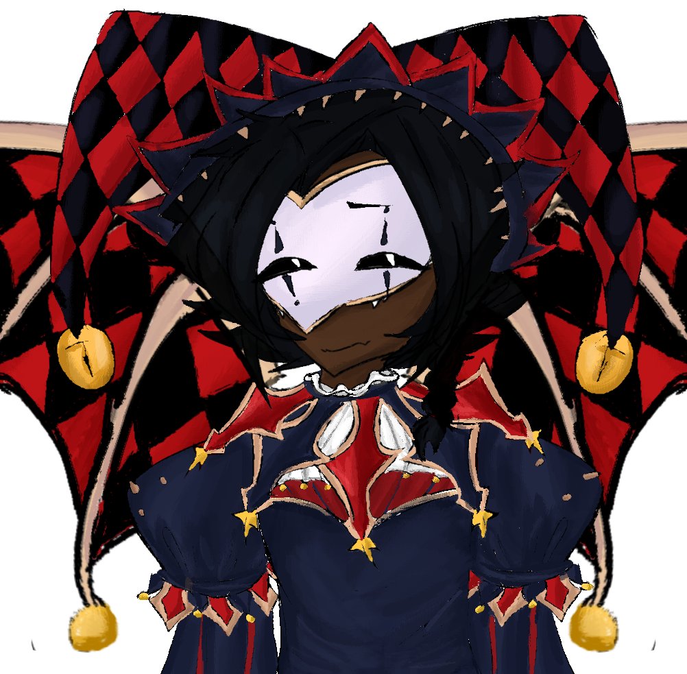 AnonimusKuki's tweet photo. I'm draw a new dragon from adopt me jester dragon humanization #adoptme #adoptmeupdate #adoptmehalloween #jesterdragon #adoptmejesterdragon #jester #halloween #art #fanart #humanization #adoptmehumanization https://t.co/a1BkWhcuUM