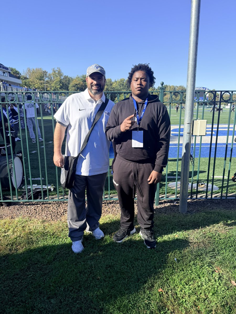 chucksimmons007's tweet photo. Had a great time at @ccsu_fb for a game day visit! Thank you to Coach @RonDiGravio and the entire coaching staff for the hospitality and opportunity to experience the atmosphere! @JLRealest @Coach_Reggie1 @CoachChad91 @eagleacademyfb @mrkyjones81 @CoachTJ21 https://t.co/D6xlwJ9BMX