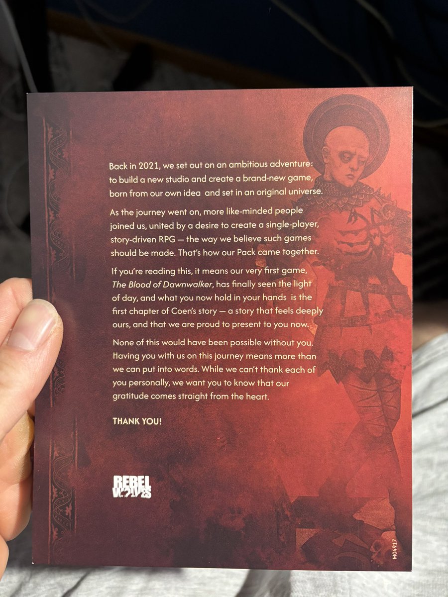 PSFlow97's tweet photo. Poszedłem dzisiaj po zelde… wyszedłem ze steelbookiem Dawnwalkera. 

@DawnwalkerGame 
Szanuję takie wydania https://t.co/ntqDJtjMvg