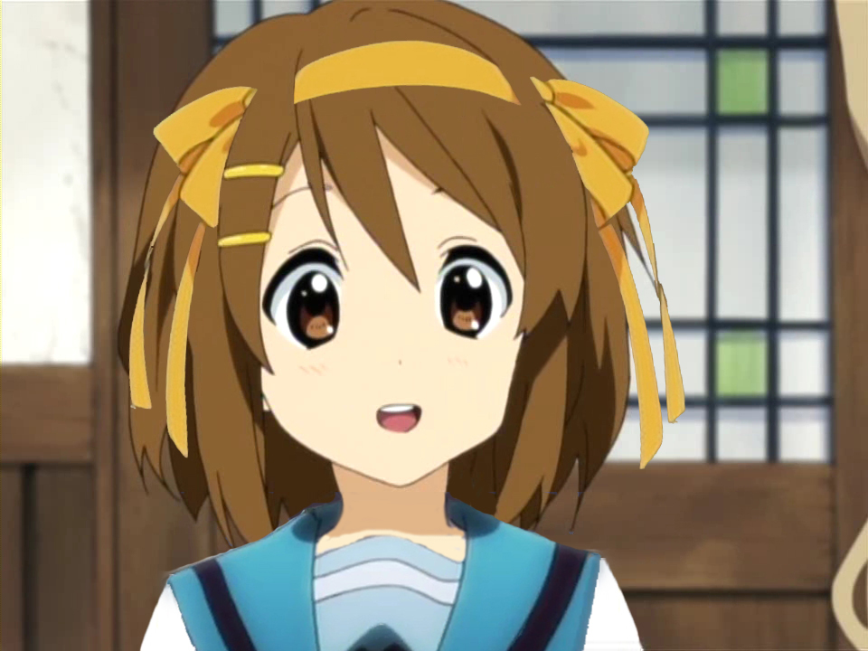 mkotobka's tweet photo. One of these is the real Haruhi Suzumiya, but I can't tell https://t.co/CqRaBWig6n