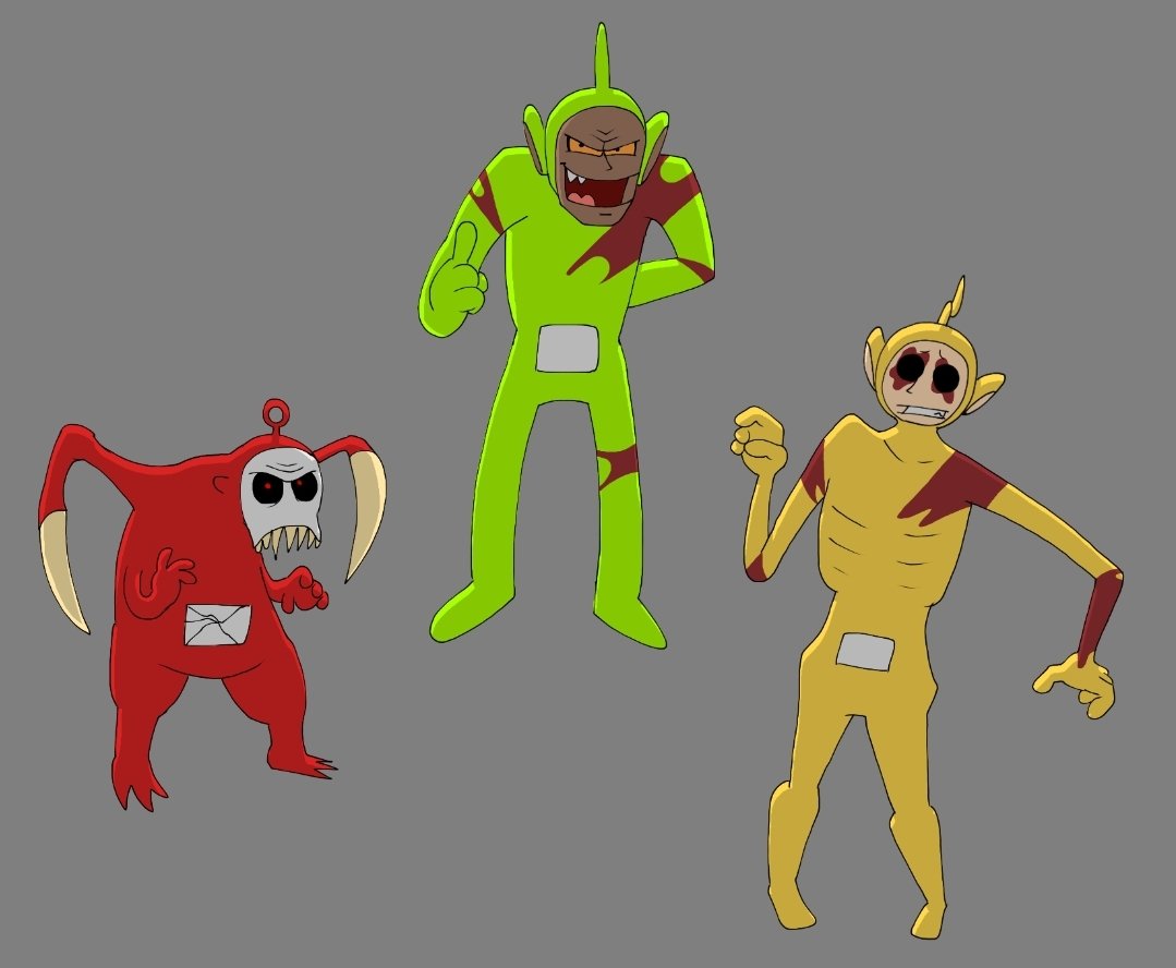 ImSerch3's tweet photo. Tinky brings backup! https://t.co/kG6OTDwSGt