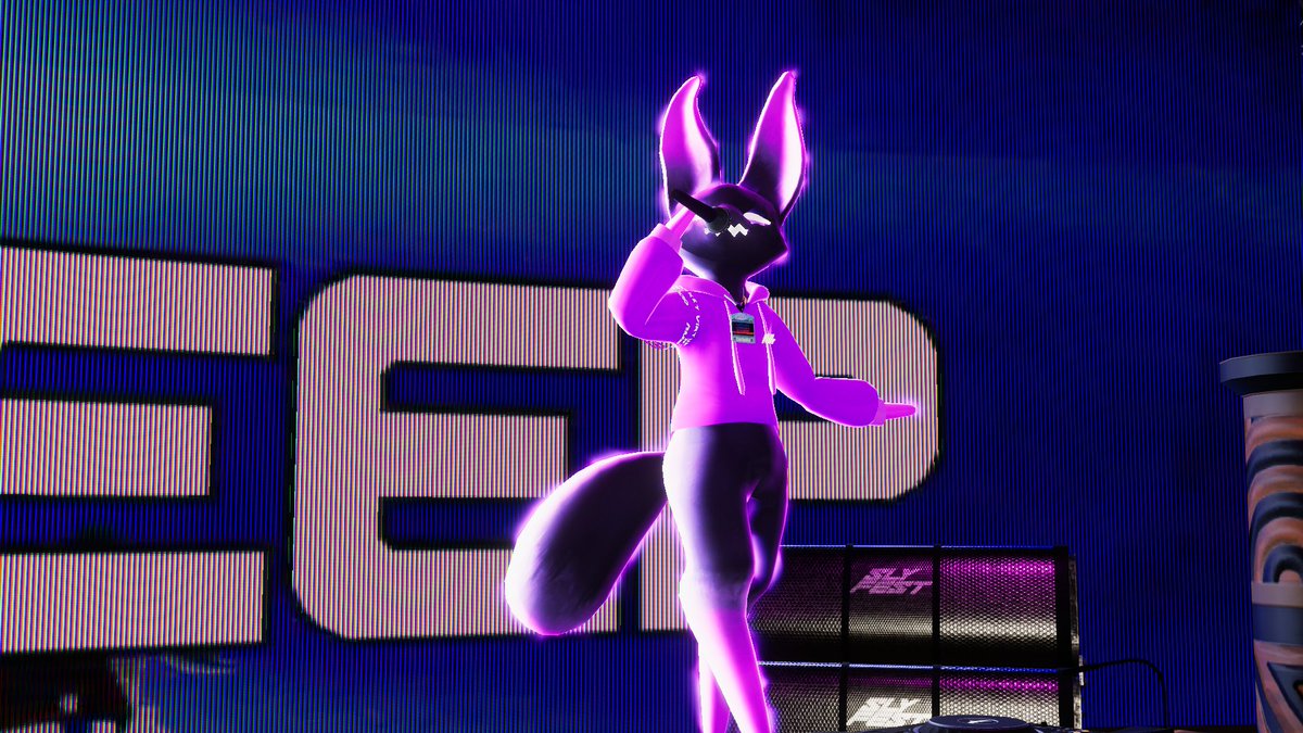 Mistystars_'s tweet photo. slyfest has been a blast~ some pics of @AndrewCorbelle during his performance yesterday #slyfest #vrchat https://t.co/6F1MUyO0zJ