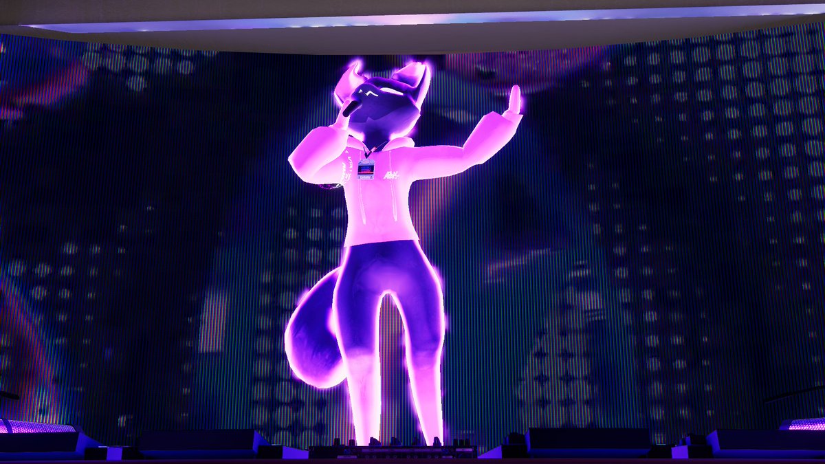 Mistystars_'s tweet photo. slyfest has been a blast~ some pics of @AndrewCorbelle during his performance yesterday #slyfest #vrchat https://t.co/6F1MUyO0zJ