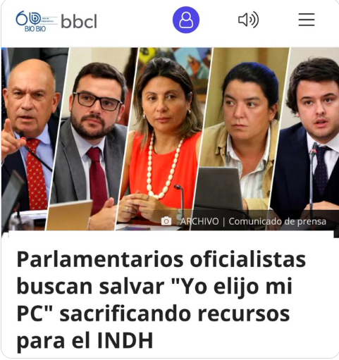 Iherreraa's tweet photo. Esta sería la mejor decisión.  Los PC le sirven a los estudiantes.  El INDH le sirve solo a los delincuentes. https://t.co/KuGvDRmqCz