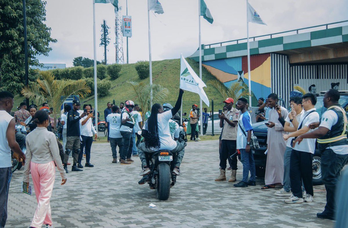 Abujatechweek_'s tweet photo. ABUJA SHOWED UP.

The Abuja Tech Rally brought together young innovators, tech communities, bikers and ecosystem stakeholders across the city as we kicked off the countdown to Abuja Tech Week 2026.

From the streets of Abuja to the heart of the tech ecosystem, the message is clear:

Something BIG is coming.

24–26 November 2026
Abuja Velodrome, Moshood Abiola Stadium

Over 7,000 expected.
Investors. Startups. Founders. Innovators. Government. Tech leaders.

ENERGIZING SMART MOBILITY
Powering Cities of the Future.

The countdown has officially begun.

Early Bird Tickets are OPEN.

Get yours before you hear SOLD OUT:
https://t.co/vAeeThQFNn

#AbujaTechWeek2026 #AbujaTechRally
