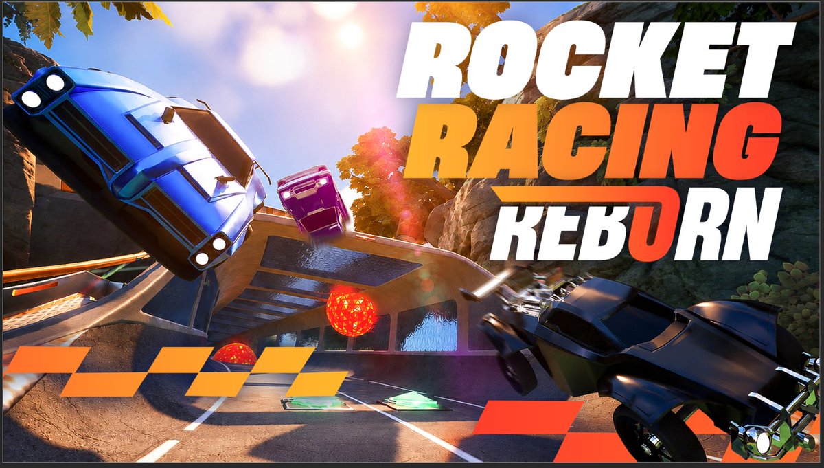 LVEuefn's tweet photo. Better? Rocket Racing Reborn Thumbnail? #RocketRacing #Fortnite 

We are also very close👀
Dropping trailer later https://t.co/qXLPUnf4Gh