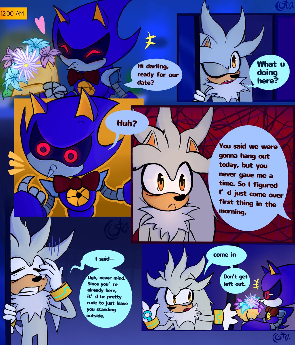KJeta63189's tweet photo. I finally have an excuse to post this comic. I love this ship...
Day (4/5) 💤
#Metilver #Ship
#MetalSonic #Silverth
#Mtlvr #Shipcomic https://t.co/M12mYzYJcD