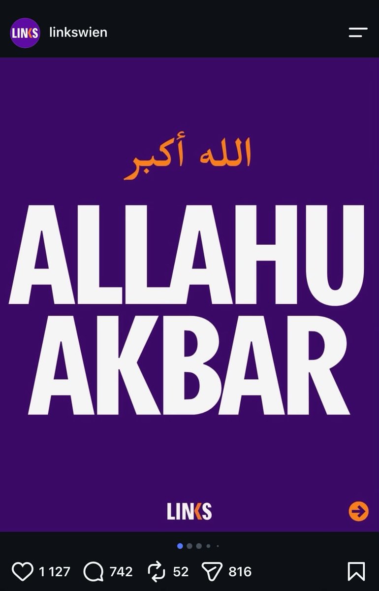 ramikurimo's tweet photo. Vasemmisto Itävallassa:

”Allahu Akbar”

Mitä tämä kertoo vasemmistosta?

Lähde: IG https://t.co/DrUiZKtBHY