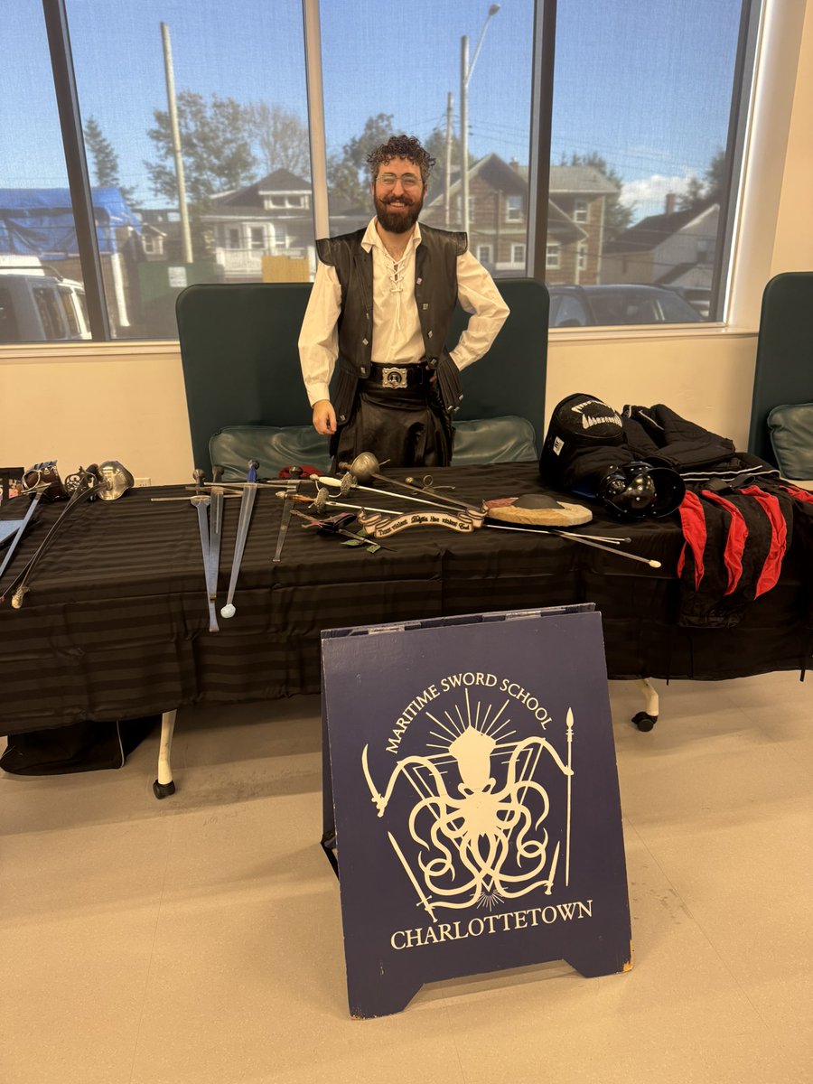 CanadianKayMD's tweet photo. Maritime Sword School will be at the Enchanted Book Ball fundraiser for the library tonight. We’ll be opening the ball with a live fight. There are still a handful of tickets! https://t.co/aBDo3o7KXK