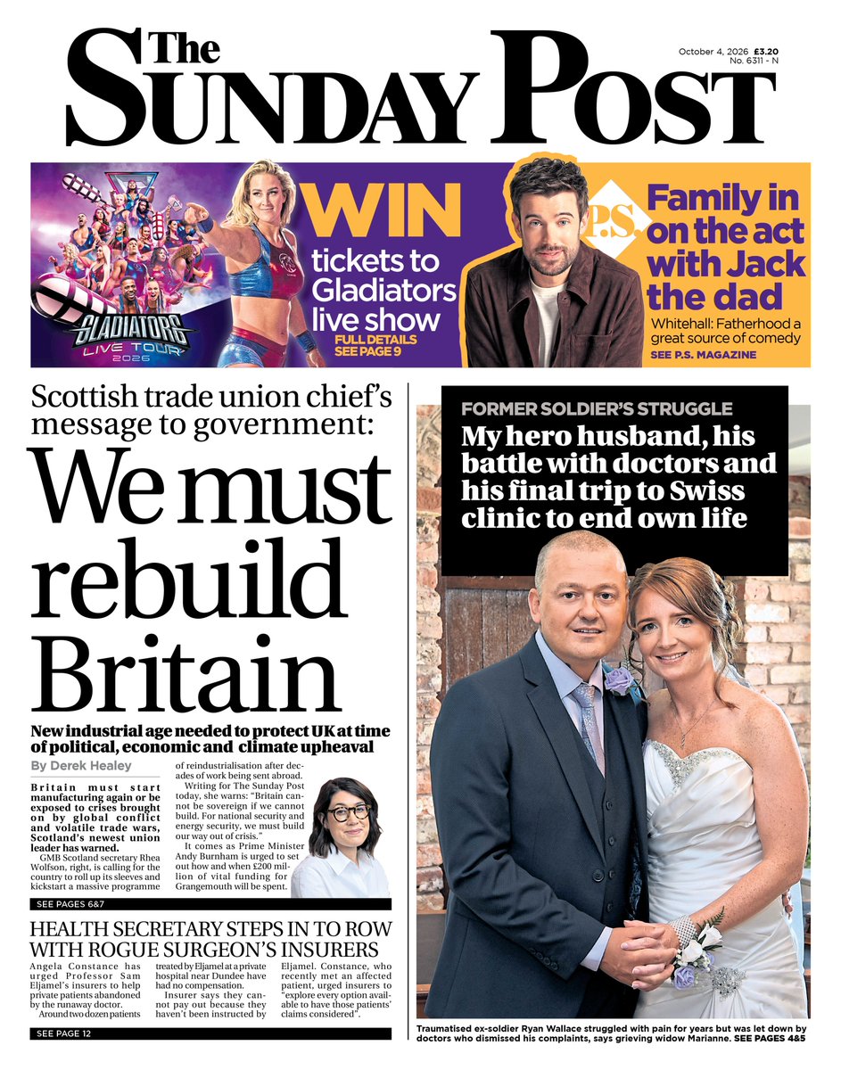 Sunday_Post's tweet photo. A first look at tomorrow's Sunday Post #TomorrowsPapersToday #Scotpapers https://t.co/2TEI5FjlAK
