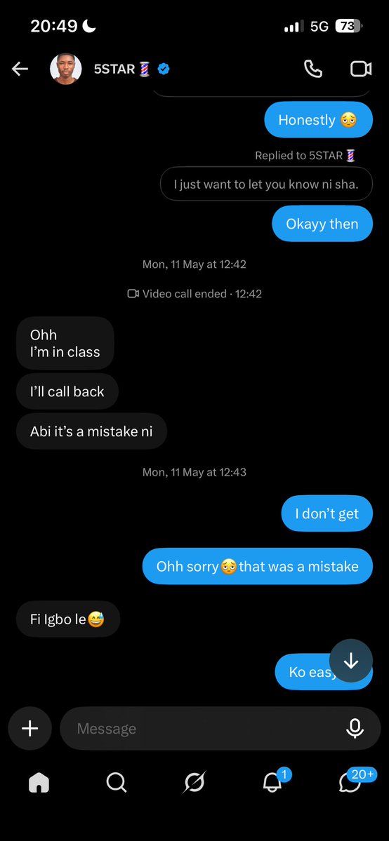 diaa_tr3des's tweet photo. lol, I was never going to do that, but since you started it, let me complete it for you.

You told me you like me bah? I respect that, and I can’t shame you for that.

I have a brother too, so I don’t do that. https://t.co/4x1ey2TUxI