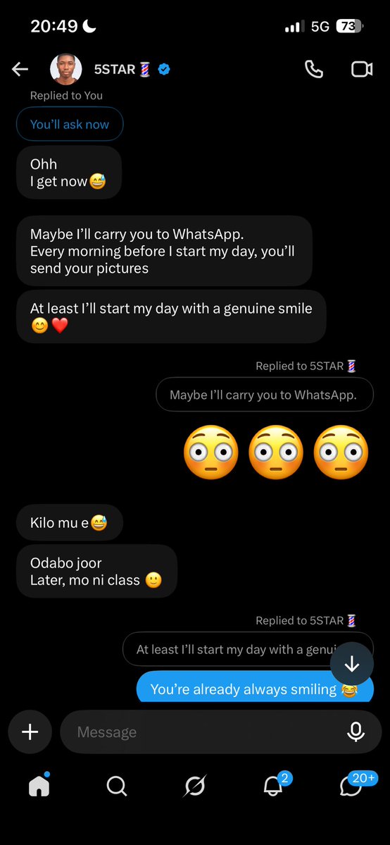 diaa_tr3des's tweet photo. lol, I was never going to do that, but since you started it, let me complete it for you.

You told me you like me bah? I respect that, and I can’t shame you for that.

I have a brother too, so I don’t do that. https://t.co/4x1ey2TUxI