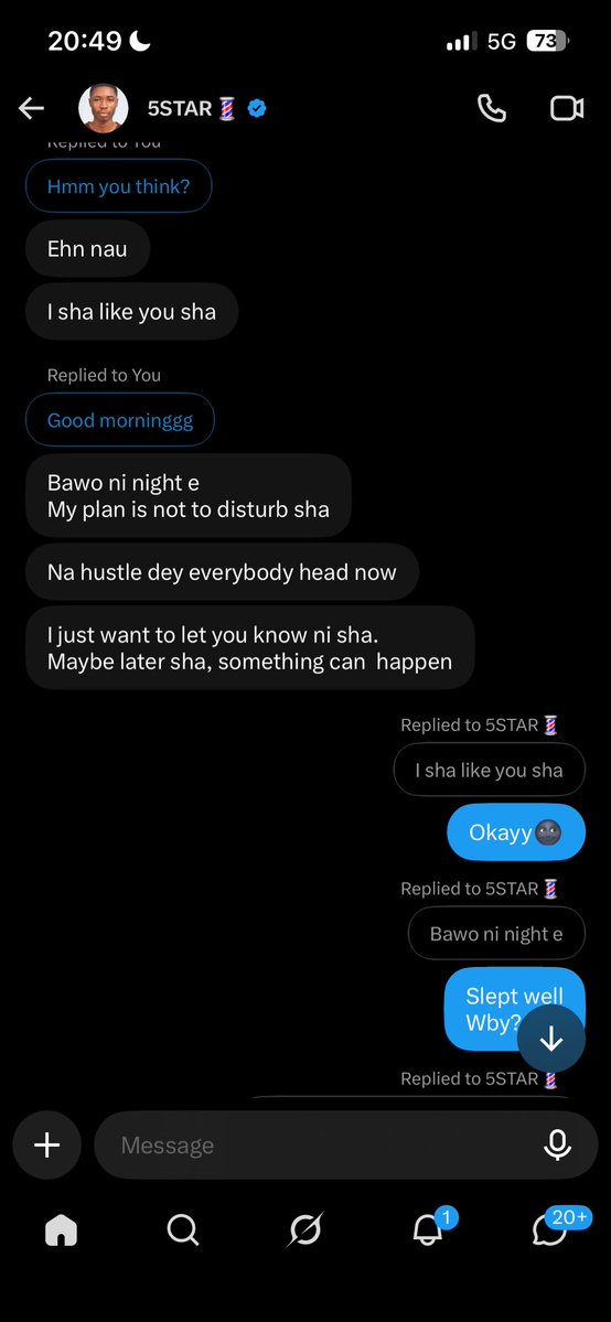 diaa_tr3des's tweet photo. lol, I was never going to do that, but since you started it, let me complete it for you.

You told me you like me bah? I respect that, and I can’t shame you for that.

I have a brother too, so I don’t do that. https://t.co/4x1ey2TUxI