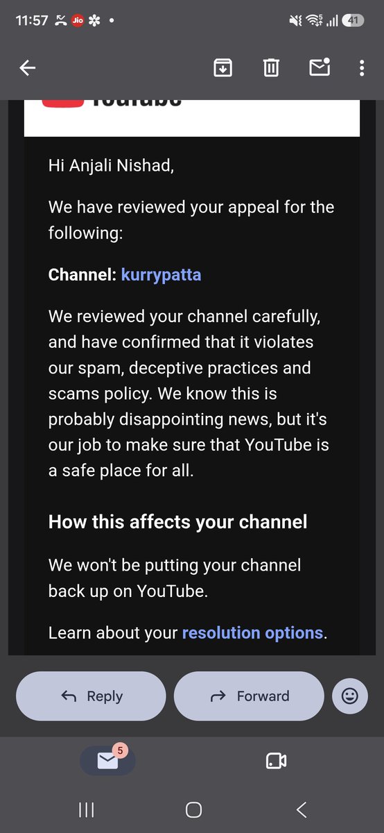 kurrypattaa's tweet photo. When you gonna reply @TeamYouTube its been 5 days , im dam sure that you guys make an error in review beacuse a food channel can't violate spam , deceptive and scam policy i want a genuine reply from you @TeamYouTube @YouTube @YouTubeIndia &amp; i followed you please reachout now 🙏🏻 https://t.co/ruOeNoa7Jp