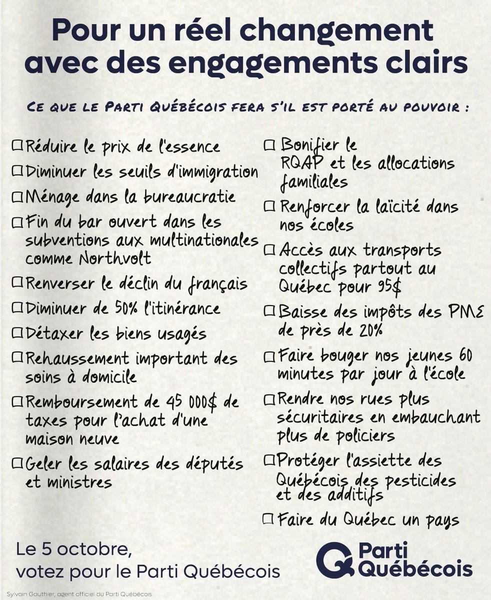 Ariane__Boyer's tweet photo. Pourquoi choisir le Parti Québécois?

La liste ici (et plus encore)! 👇🏻👇🏻👇🏻

On apporte le choix de la confiance dans Rivière-du-Loup–Témiscouata–Les Basques 🗳️

Il n'en tient plus qu'à vous de voter le 5 octobre prochain. ✅ https://t.co/Y3h8jKwNj9