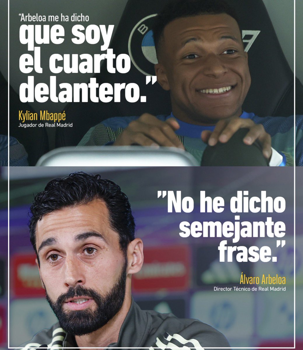 MartinMinan_'s tweet photo. Lo de Mbappé en mayo fue histórico:

- Borrada del Clásico porque no iba a ser titular, y fotito a IG con 2-0 en contra
- Fingió una lesión para irse de viaje con Ester Expósito
- Tchouameni mandó al hospital a Valverde y salió de Valdebebas entre risas
- La rajada contra Arbeloa https://t.co/BARSFlbRfi