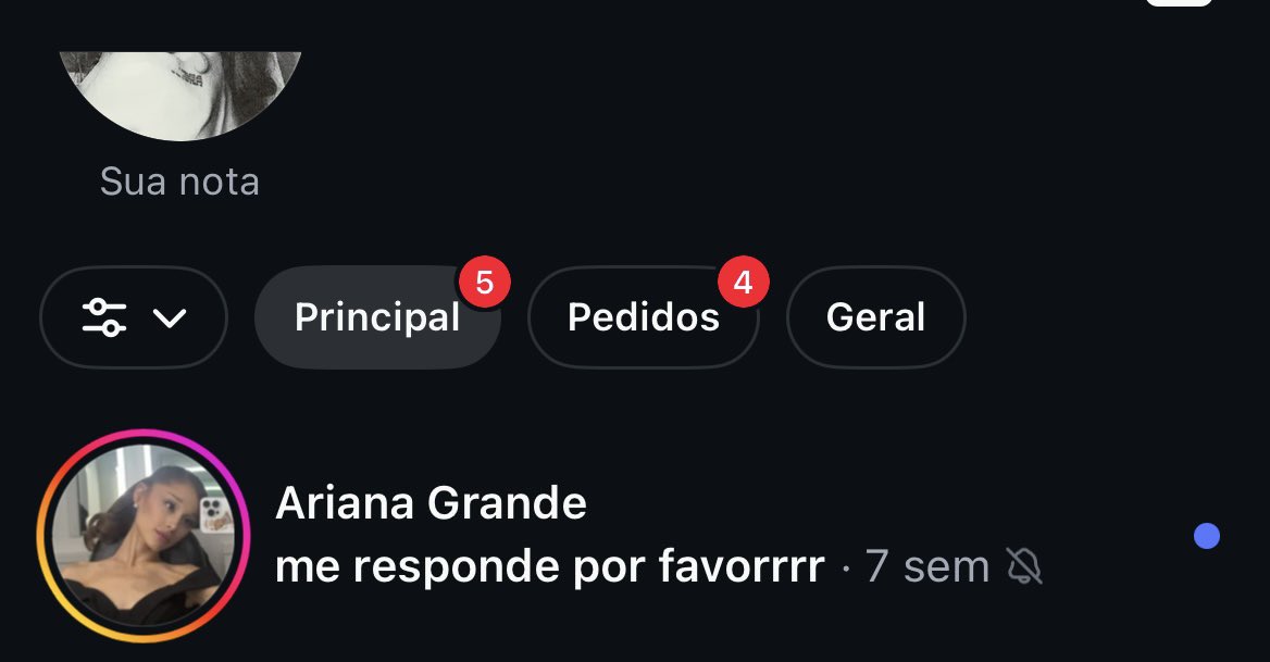 acervogrande's tweet photo. ai gente dei ghosting na ariana https://t.co/yXpSVim49R