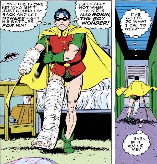 BlueberriChere's tweet photo. Funny thing is Bruce left him to go help while he rested and Jason went fuck that and decided to get up anyway 😭 https://t.co/3Tn7RF9DTi