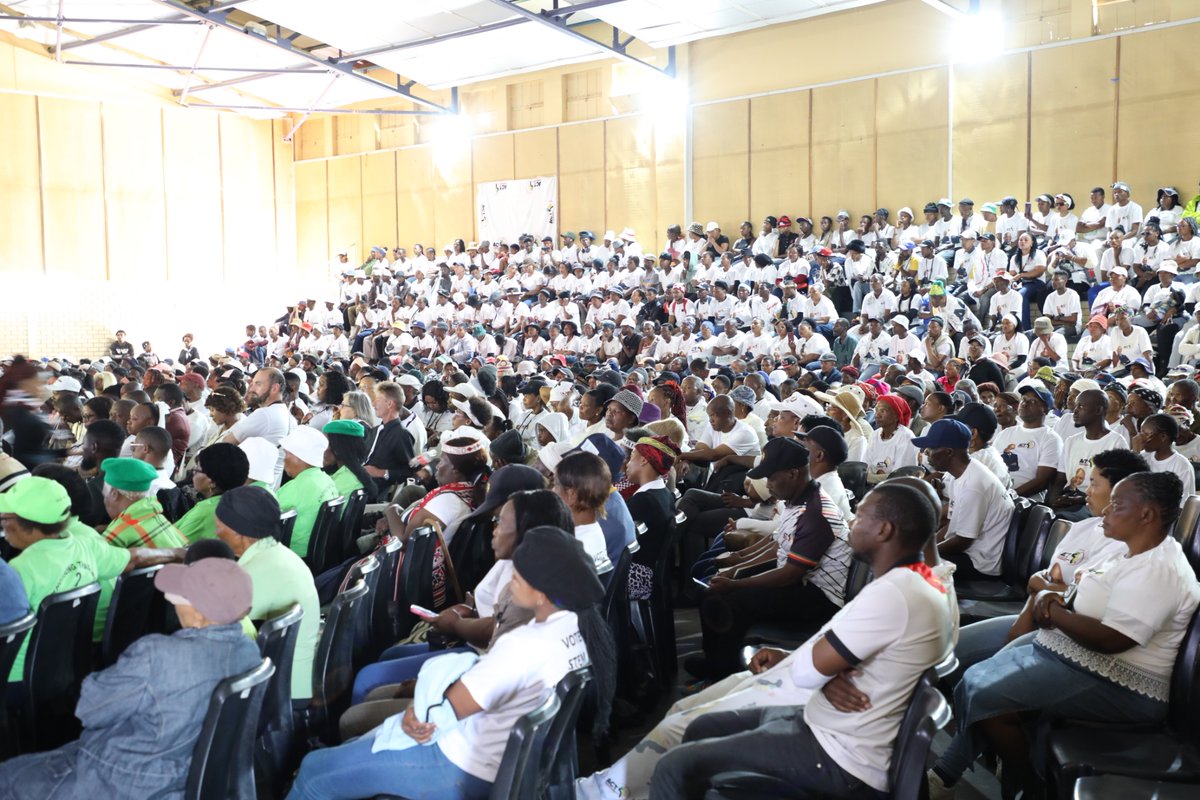 ACTOnlineSA's tweet photo. Scenes from today’s #LGE2026 Manifesto launch in Welkom. Amadelakufa gathered to hear our President-General, Ace Magashule, outline the party’s key priorities for Local Government #VoteACT #Amadelakufa #ReAHlasela https://t.co/IyTUFgikyn