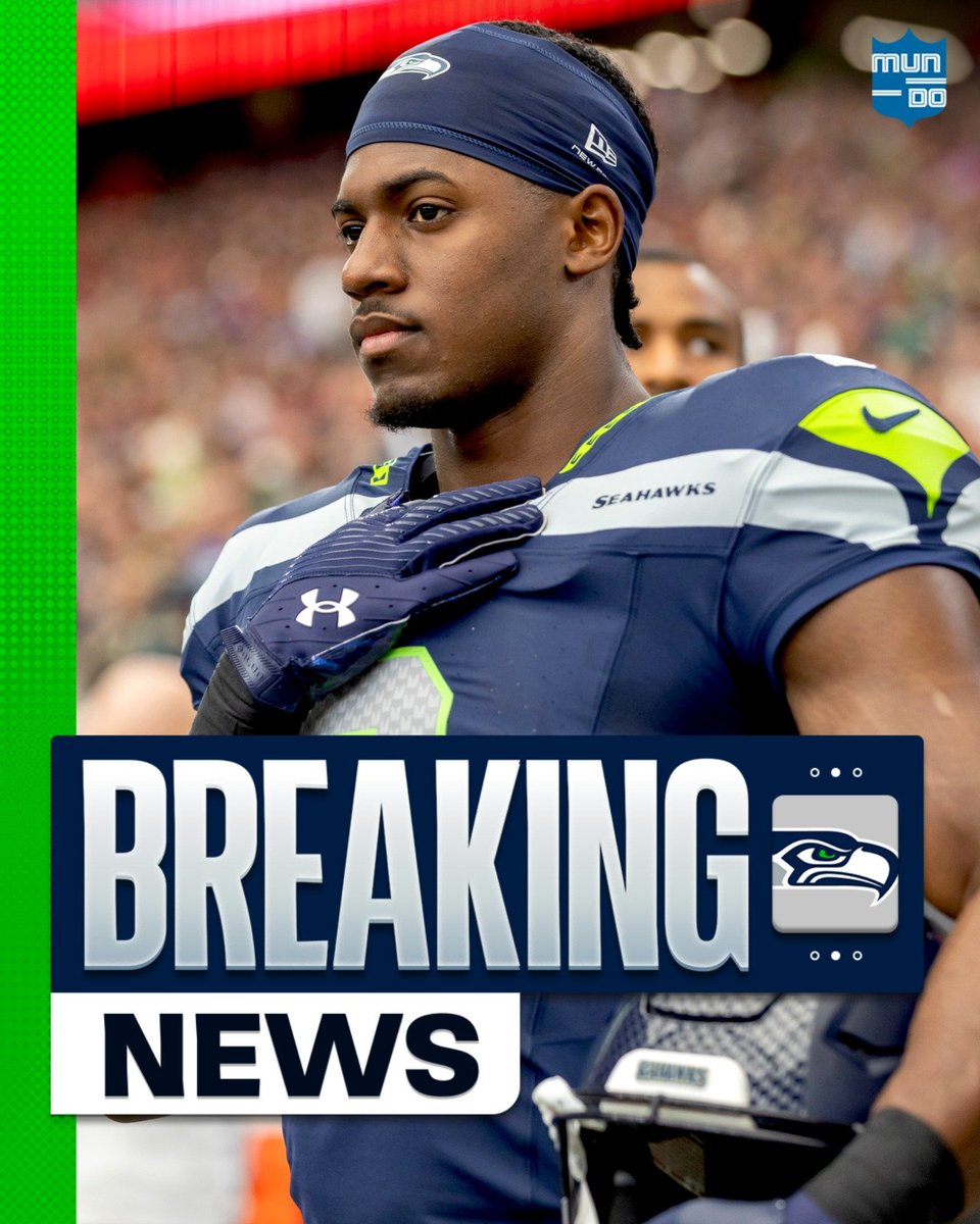 MundoNFL's tweet photo. JADARIAN PRICE SE PIERDE LOS PRÓXIMOS 4 PARTIDOS ❌🔵🟢

El corredor novato de Seahawks sufrió una lesión en el pecho y será incluido en la reserva de lesionados. (Vía @adamschefter)

#MundoNFL #Seahawks https://t.co/oGywXMYiS4