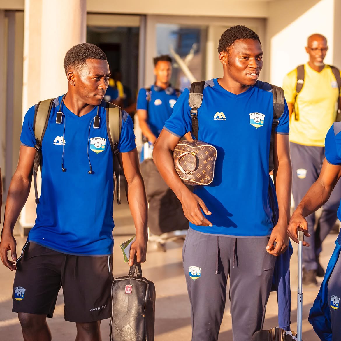 RwandaSport2day's tweet photo. 🇷🇼 Rwanda U23 have safely arrived in Juba, South Sudan, with a 42-member delegation ahead of the third round of the TotalEnergies CAF U-23 AFCON Qualifiers. 🇸🇸⚽

Rwanda secured a 3–0 victory in the first leg of the preliminary round. https://t.co/VcNHzOxTaR