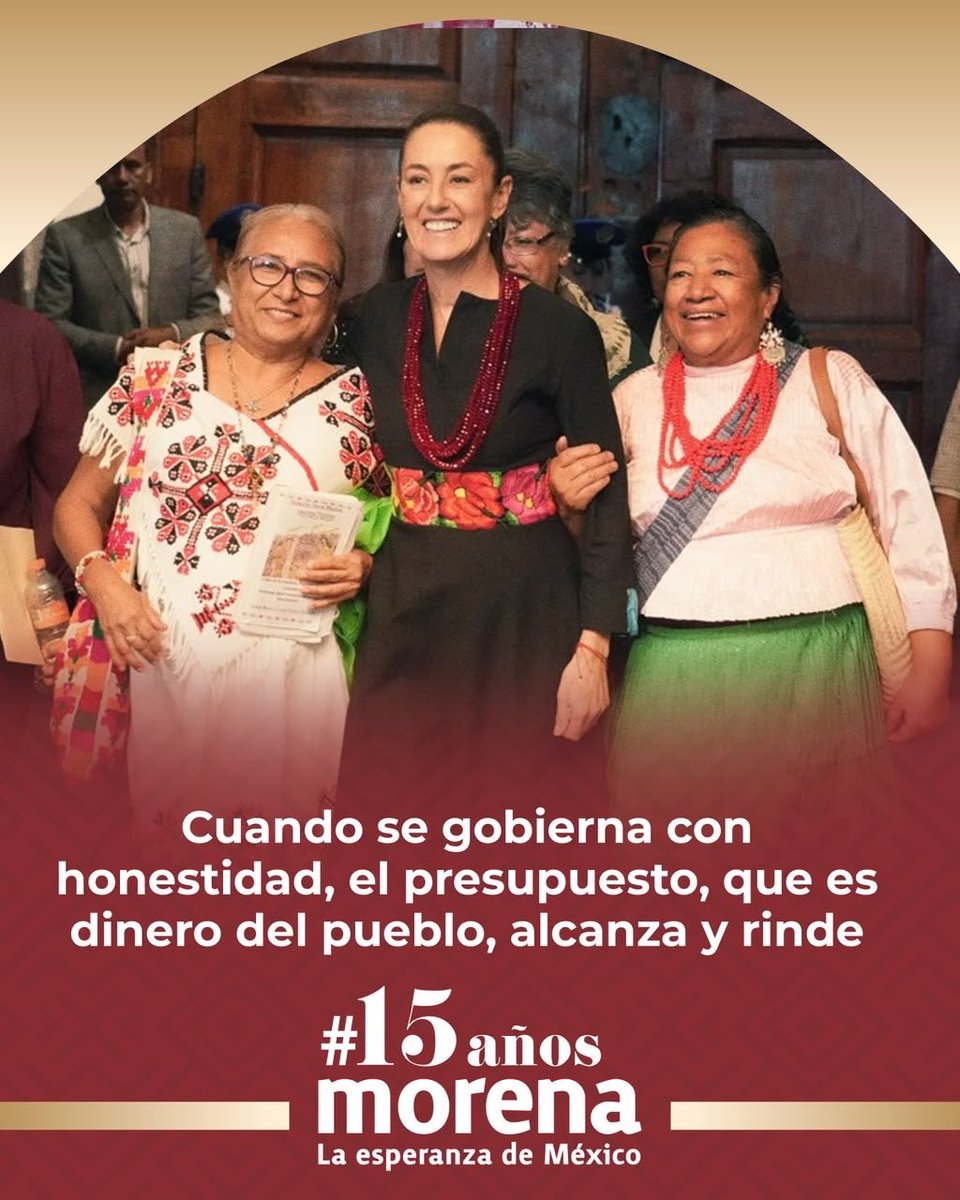 GinoSeguraV's tweet photo. En Morena, quienes menos tienen siempre han estado primero.

A 15 años de su nacimiento, refrendamos nuestro compromiso de seguir trabajando por un México con más justicia social, bienestar y oportunidades para todas y todos.

#15AñosMorena

*Dirigido a la militancia de Morena https://t.co/v2BlJxrMlG