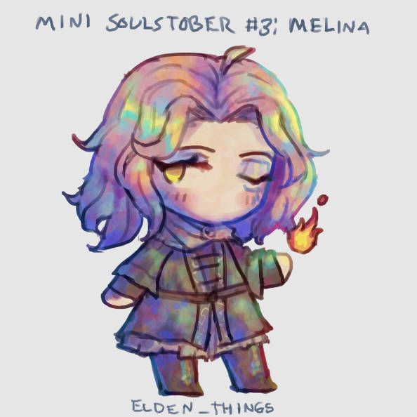 elden_things's tweet photo. soulstober day 3: kindling maiden melina https://t.co/LqcP8bCjjW