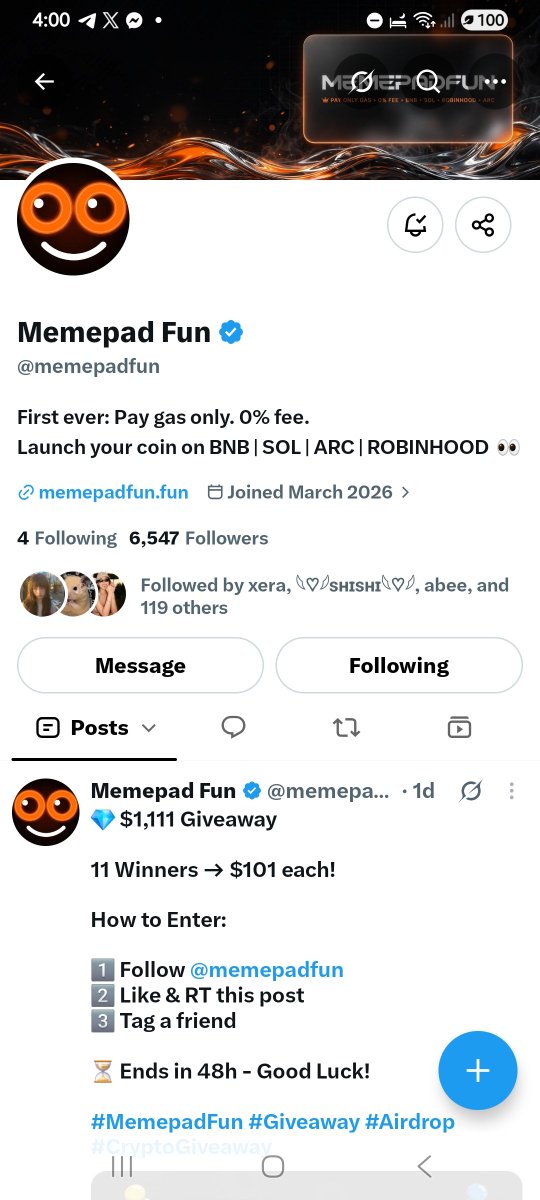 luckyshaneee's tweet photo. @memepadfun thank you for this massive giveaway, @memepadfun fam! โค๏ธ manifesting to be included among the winners ๐ค๐ it would mean alot.
@privateblankx
#MemepadFun #Giveaway #Airdrop #CryptoGiveaway https://t.co/uZO5bbWL3c