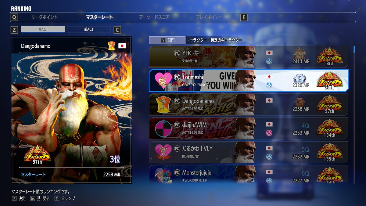 dang_o69's tweet photo. 初2桁順位＆初キャラ別3位！！！ https://t.co/fnUdYRXA6j