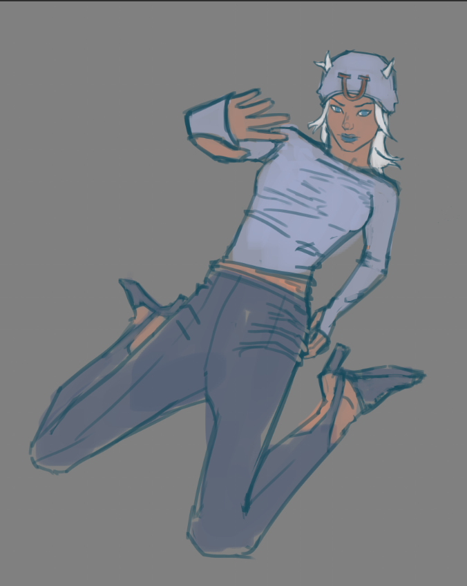 V4mpMadi's tweet photo. rough femjohnny sketch but very excited to work on this >< https://t.co/Fm9oQ3HJzU