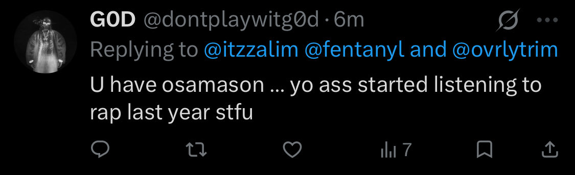 itzzalim's tweet photo. @dontplaywitg0d @fentanyl @ovrlytrim also u posted this den deleted it you going out sad https://t.co/nz6hkj7dWQ