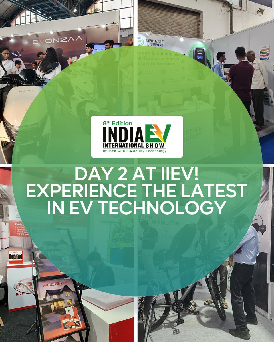 iievshow's tweet photo. ⚡ DAY 2 IS ON! 🚀
The energy is rising at IIEV SHOW 2026 — 8th Edition!
💡 Fresh innovation
🤝 New business connections
🚀 Bold ideas for the future of mobility
🔋 Next-gen EV technologies
#IIEVShow2026 #EVIndia #ElectricMobility #EVInnovation #FutureOfMobility https://t.co/VeRNMuSybc