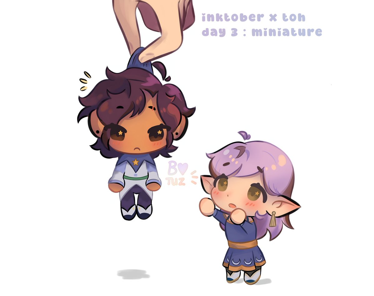 BotuzArt's tweet photo. #TheOwlHouse x #InkTober
day 3 : miniature 🤏
characters : Luz and Amity
#Toh #Fanart #Halloween
#Trend #Art #Lumity https://t.co/xVV8nU6VF3