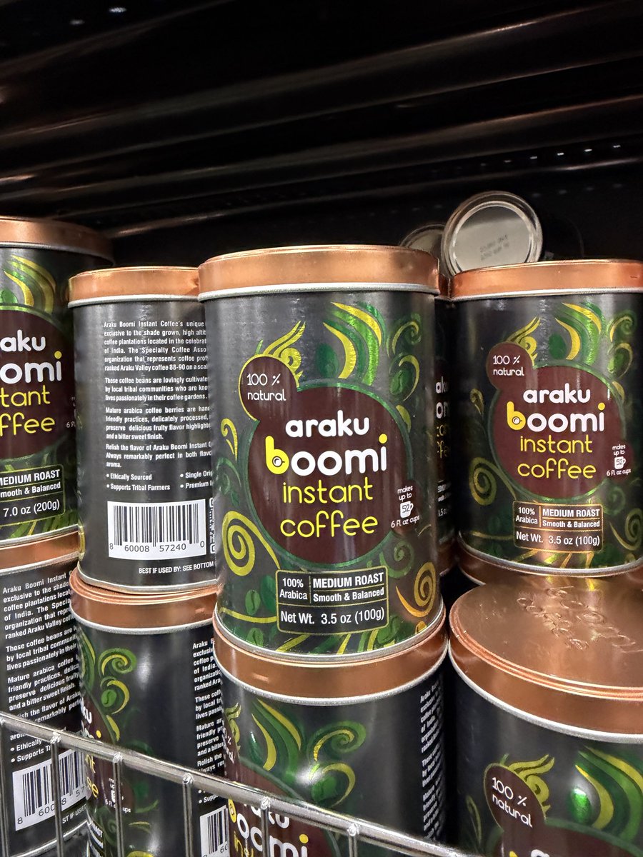 abhigopee's tweet photo. @ncbn @naralokesh Glad to see Araku Boomi coffee sold in Virginia, USA. Felt so proud see from our own state. #cbnbrand https://t.co/W9NBWPUfAo
