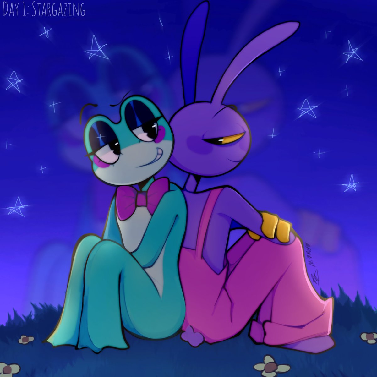 mimmvp0's tweet photo. Day 1: Stargazing ☄️

I'm tired guys...

#ribbitrabbitmonth #ribbitrabbit #ribbit #jax #tadc https://t.co/6pbI17nadl